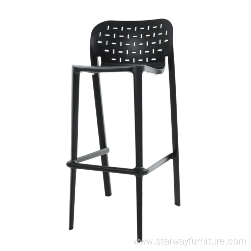 New original design stacking plastic high bar stools